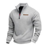 Rico - Lässiges Fleece-Sweatshirt für Herren in Grau