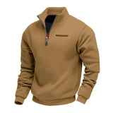 Rico - Lässiges Fleece-Sweatshirt für Herren in Braun