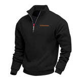 Rico - Lässiges Fleece-Sweatshirt für Herren in Schwarz