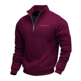 Rico - Lässiges Fleece-Sweatshirt für Herren in Burgund
