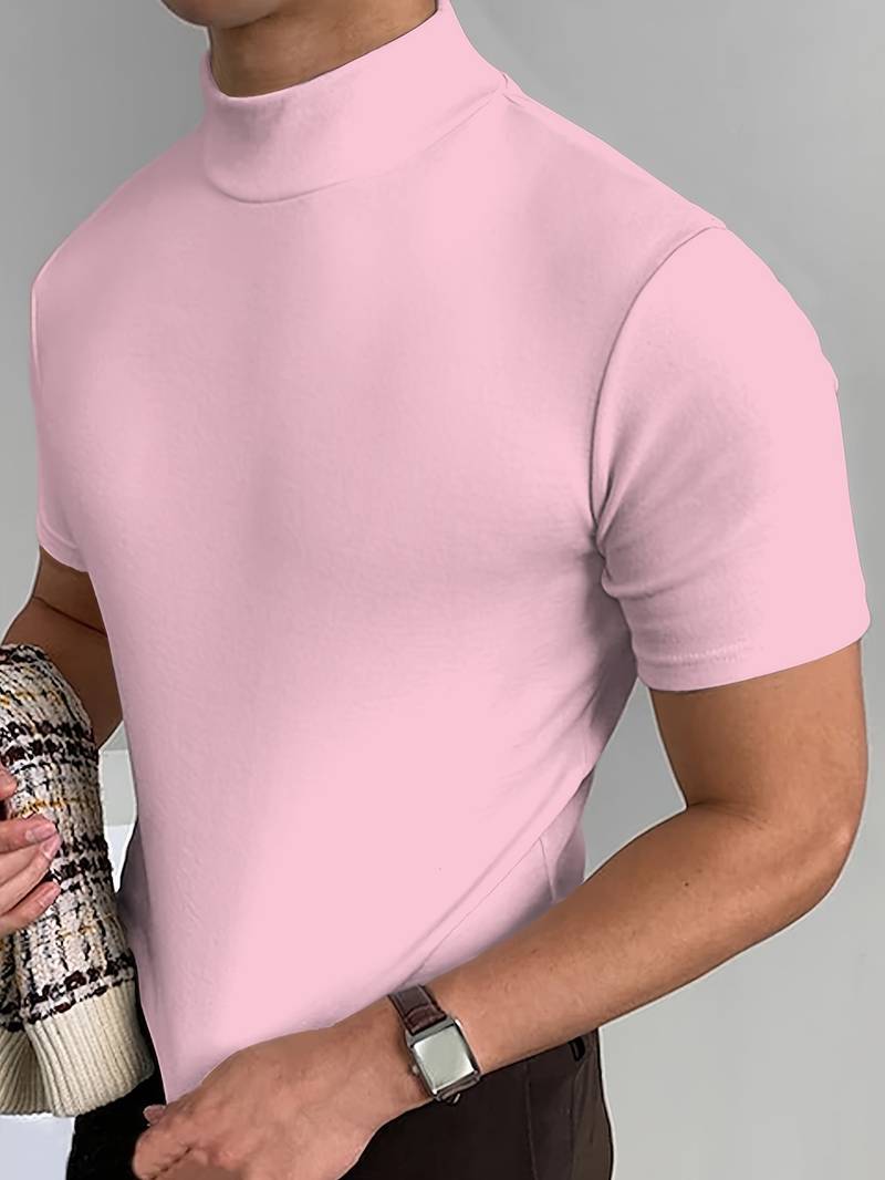 Livio - Herren T-Shirt mit hohem Kragen
