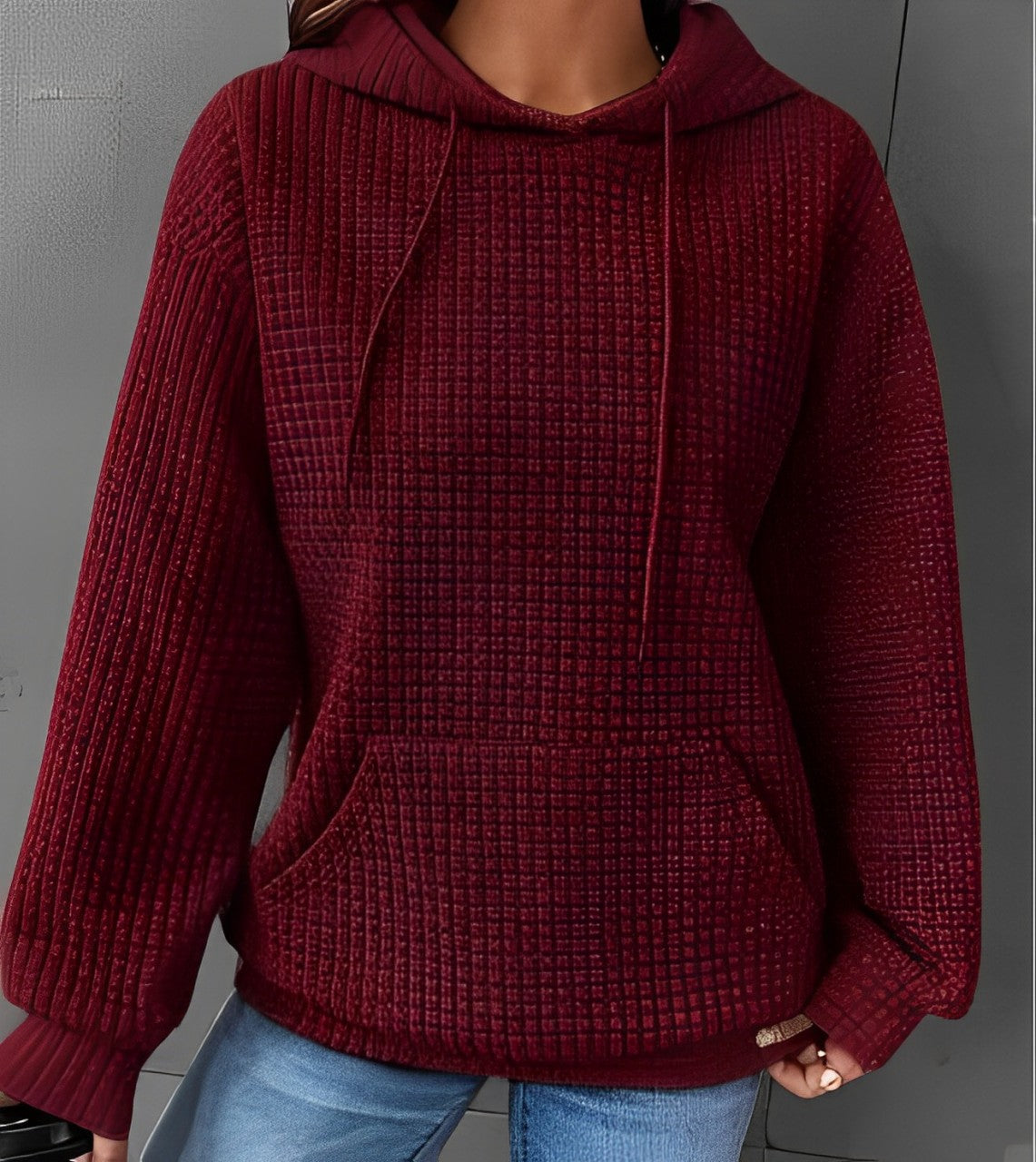 Whitney - Trendiger Pullover mit Kordelzug-Detail