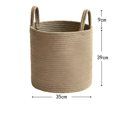 HearthWeave Basket - Faltbarer, Handgeflochtenes Seil  Korb