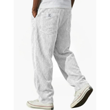 Albrecht | Herren Cord Hose mit Weitem Schnitt und Gerader Form in Weiß