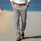 Anzughose Herren Business Slim Fit in Hellgrau