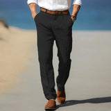 Anzughose Herren Business Slim Fit in Schwarz