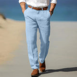 Anzughose Herren Business Slim Fit in Blau
