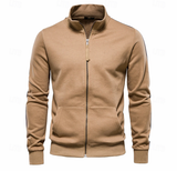 Aurelius | Herren Sweatjacke mit Stehkragen in Khaki