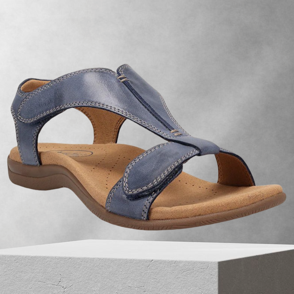 FunStep - Schnalle Leder flach Sandalen