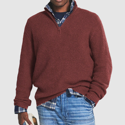 Adrien - Kaschmir Pullover Herren Reißverschluss