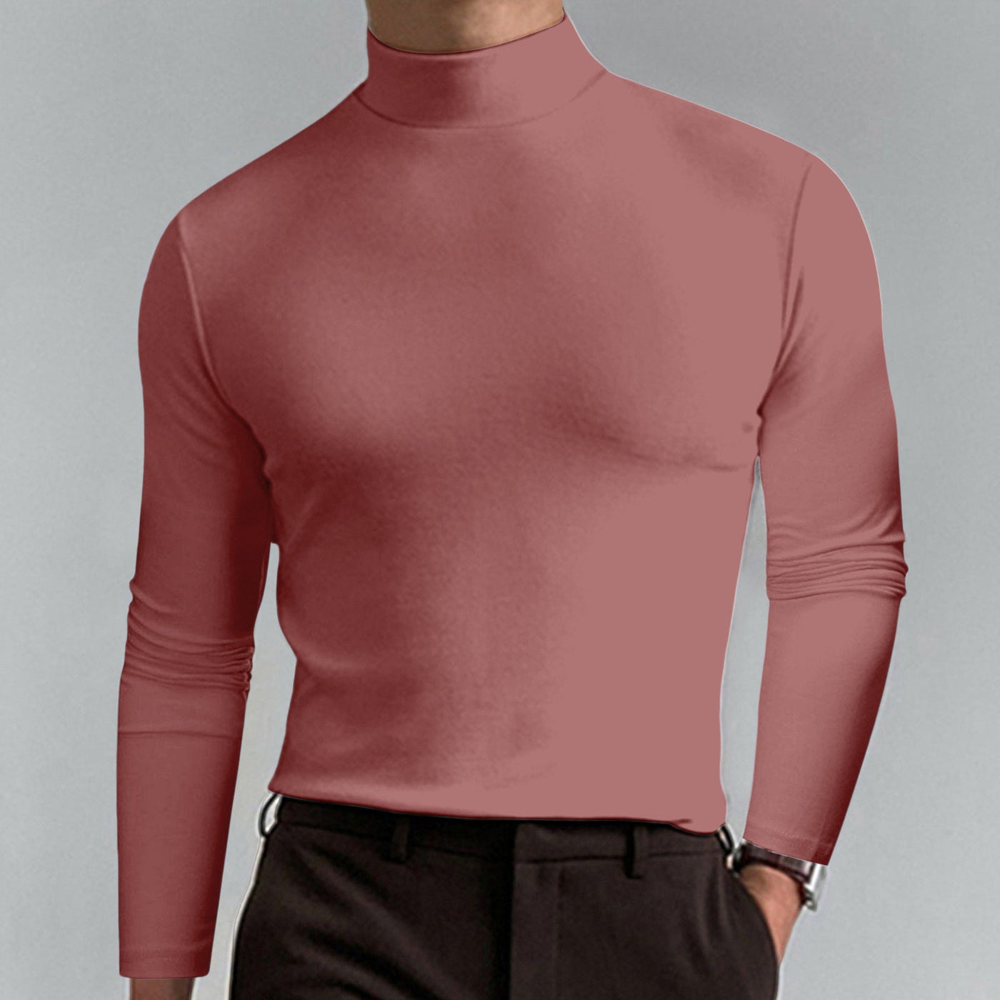 Livio - Herren T-Shirt mit hohem Kragen