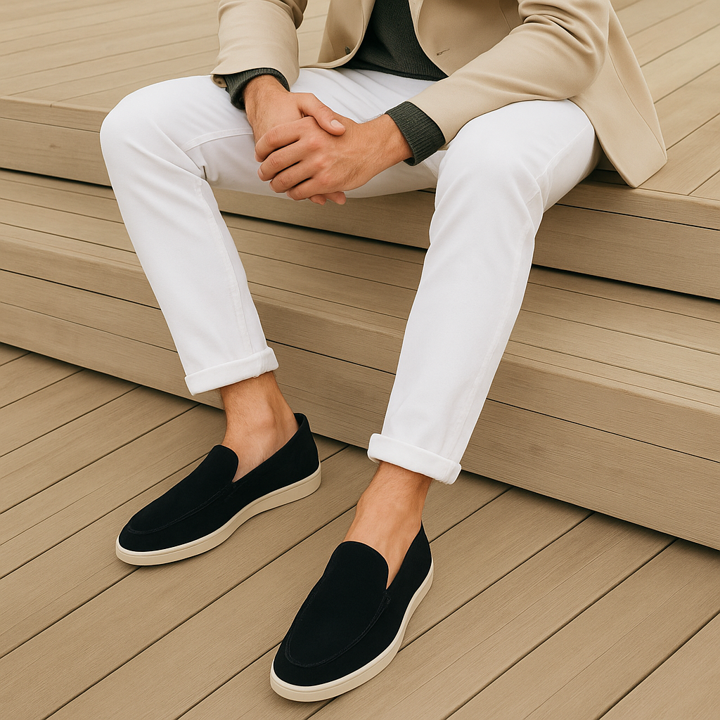 Elegante suède loafers