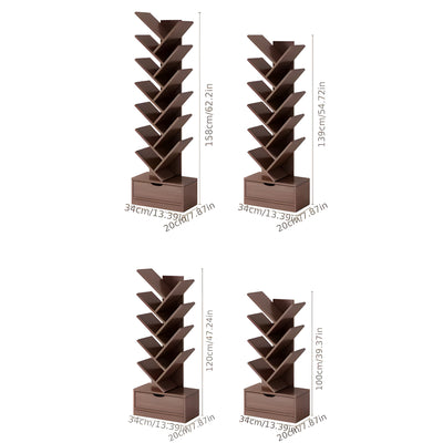 StorySpire Shelf - Vertikales Freistehendes Holz-Bücherregal