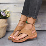 Zabren  | Soman Orthopädischer Boden Strand Flip-Flops in Khaki