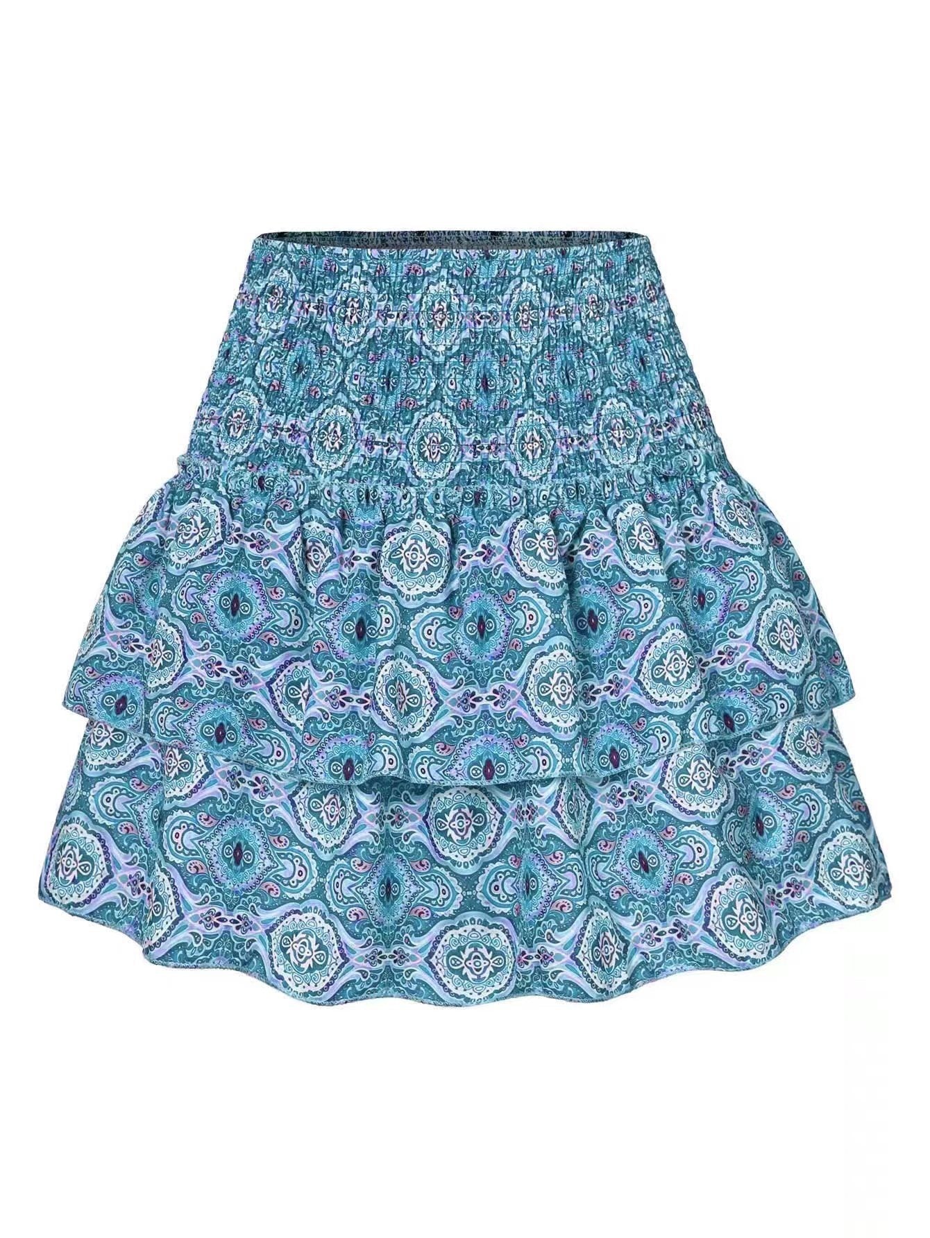 Belinda - Damen Blumenrock Elegant Freizeit