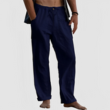 Jovan - Bequeme Sommerhose für Herren mit Kordelzug in Marineblau