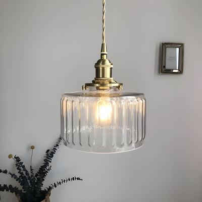 CrystalWave Light – Retro Kurze Zylinder LED Pendelleuchte
