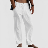Jovan - Bequeme Sommerhose für Herren mit Kordelzug in Weiß