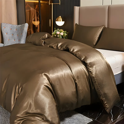 SatinNest Duvet Set - 3tlg. Satin Bettbezug Set