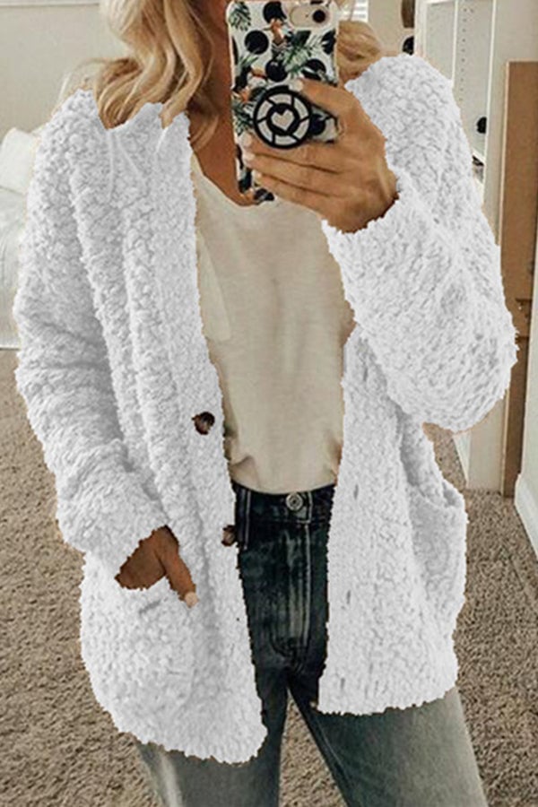 Lässige Strickjacke mit Taschen