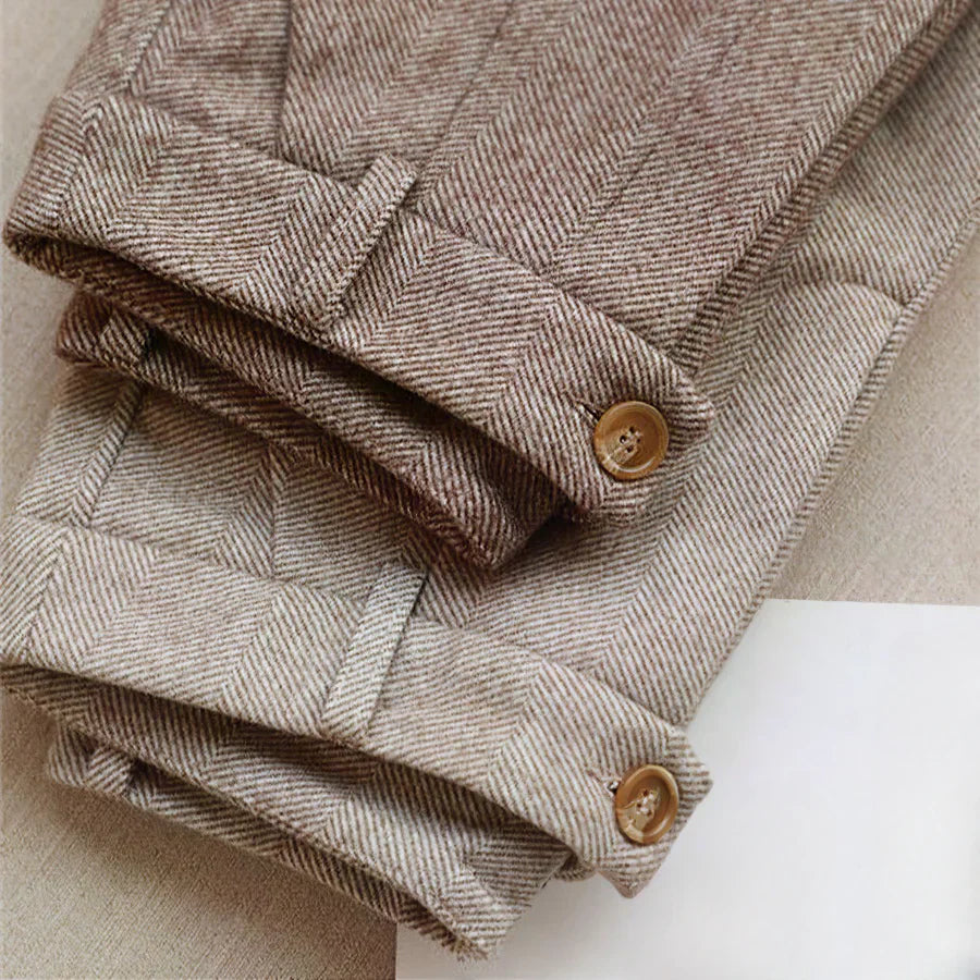 MEIKE | ELEGANTE ANZUGHOSE AUS REINER WOLLE