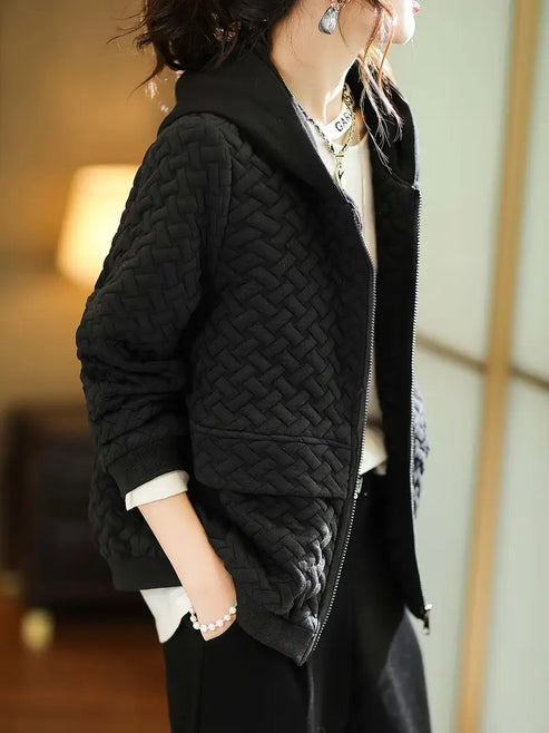 TINE - GEPOLSTERTE KAPUZEN-SWEATSHIRTJACKE