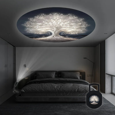MysticGlow Light – 360° Baum des Lebens LED Projektionslampe