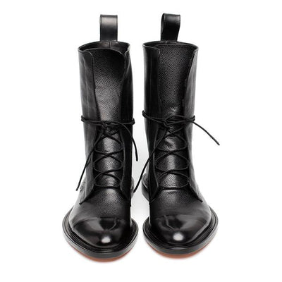 Lourdes - Robuster Schnürstiefel aus Leder in mittlerer Höhe