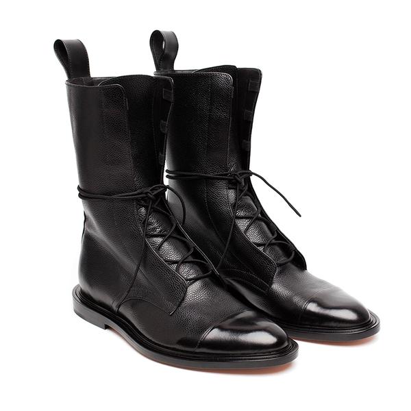 Lourdes - Robuster Schnürstiefel aus Leder in mittlerer Höhe