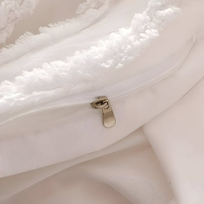 PureHaven Duvet Set - 3pcs Luxus Streifen Schnitt Bettbezug