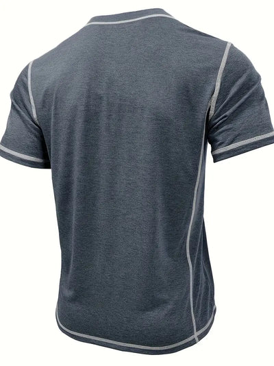 Orazio - Kurzarm T Hemd Mit Knopf