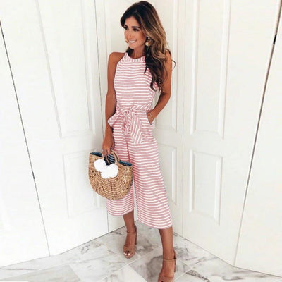 Veronika | Gestreifter Jumpsuit