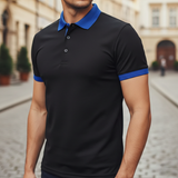 Lennart | Herren Kurzarm Poloshirt Regular Fit in Schwarz