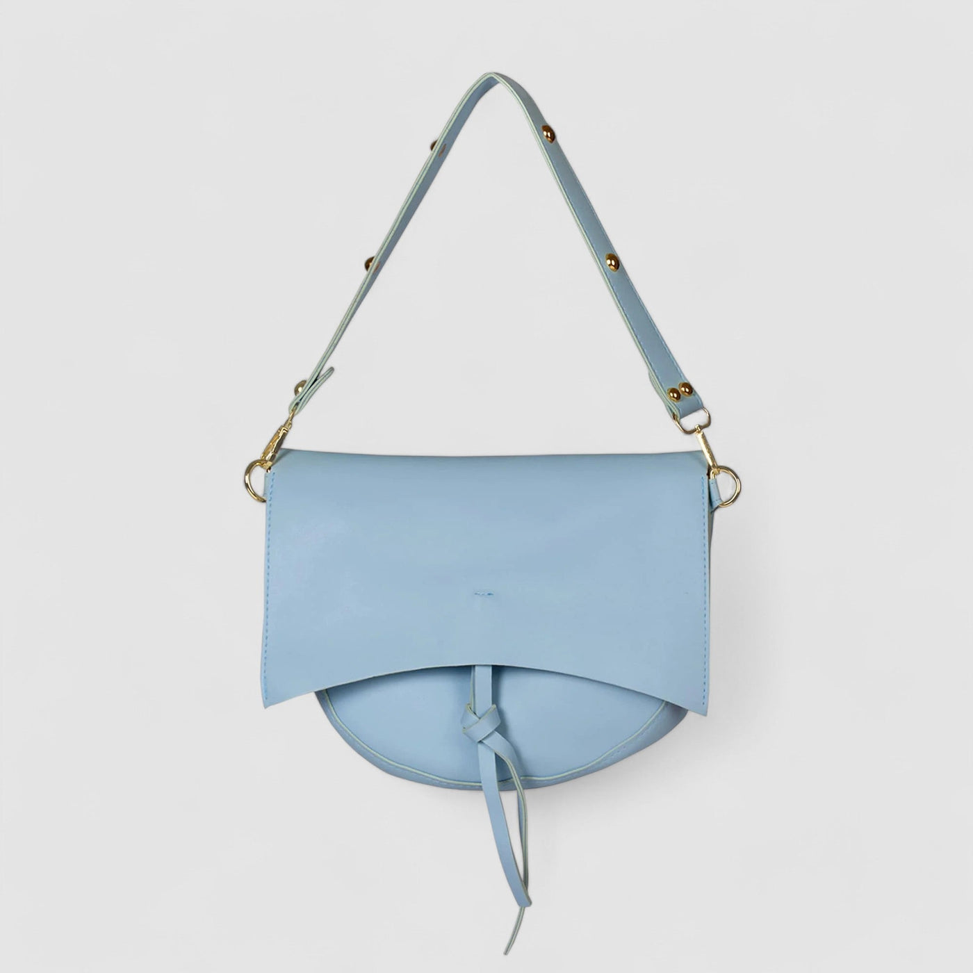 Vintage Damen Schultertasche – Vegan Leder mit Pouch & Canvas Gurt