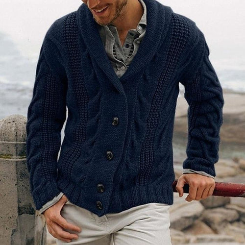 Vasile - Elegante Strickjacke mit klassischem Schalkragen
