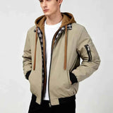 Bomberjacke Herren Mit Kapuze in Khaki
