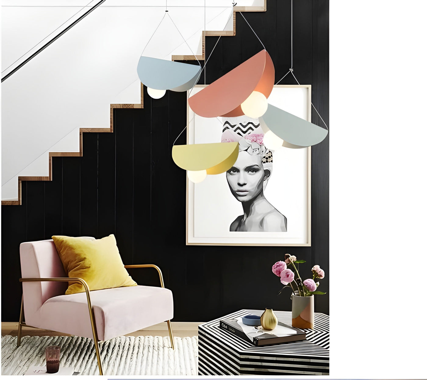 SparkLite Light - Folded Metal Pendant Ceiling Light