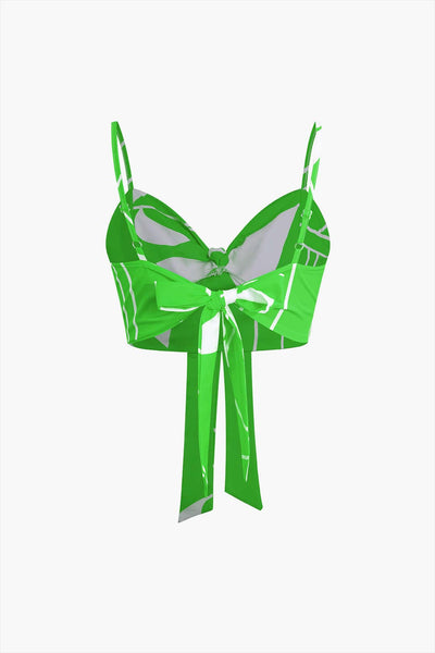 Bailey | Zweiteiler mit Knoten-Top & Bambusprint-Hose