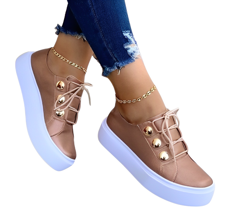 Alyssa – Plateau-Sneaker aus Canvas