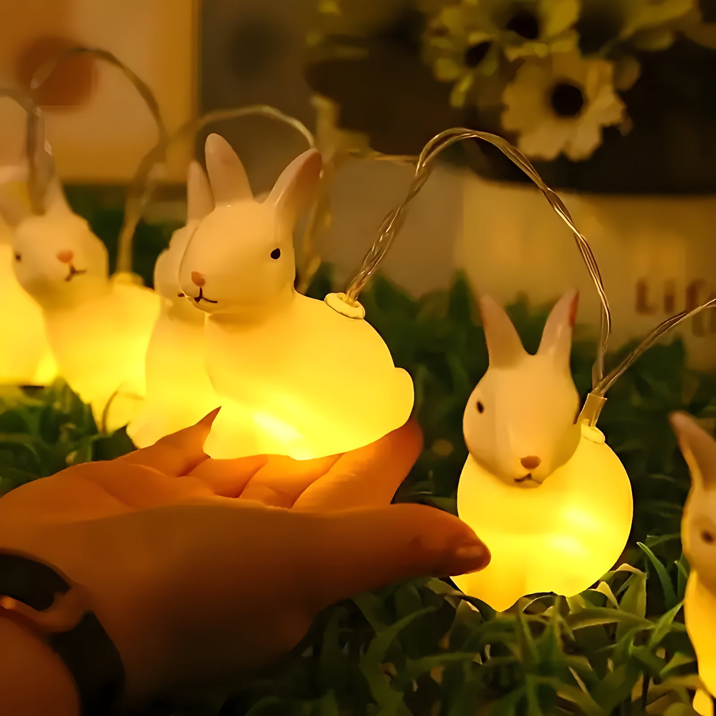 LumiRabbit Light - Vintage-Stil LED-Hasen Kette Licht