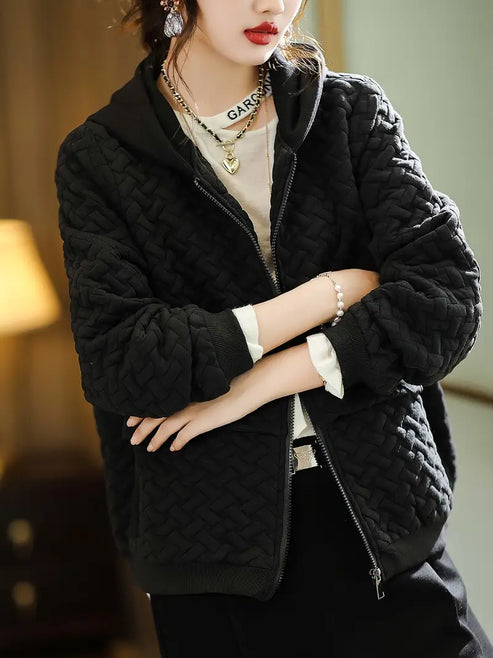 TINE - GEPOLSTERTE KAPUZEN-SWEATSHIRTJACKE