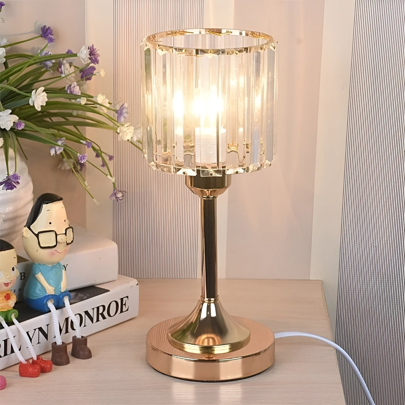 GlowGem Lamp - Nordische Kristall-LED-Tischlampe