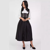 Damen Maxi Dirndl Kleid Oktoberfest 2025 - Elisabeth in Schwarz
