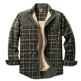 Rero | Herren Retro-Karohemd mit Fleece-Futter – Warmer Freizeitmantel in Grün