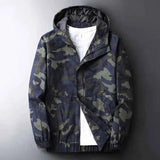 Camouflage Jacke Herren in Blau-Camo