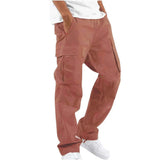 Cargohose Herren Regular Fit in Orange
