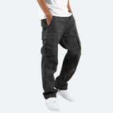 Cargohose Herren Regular Fit in Schwarz