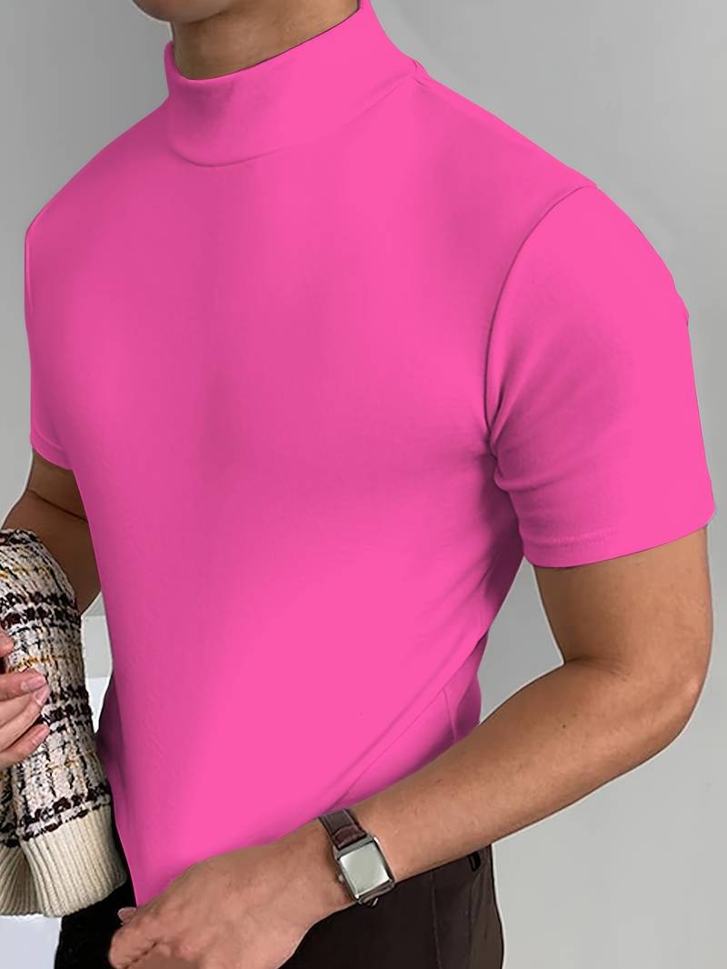 Livio - Herren T-Shirt mit hohem Kragen