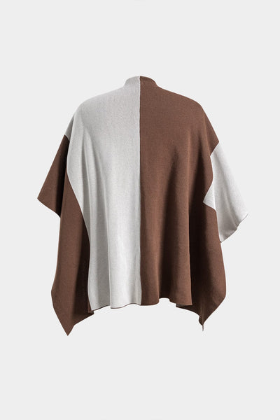 Elara | Elegantes Strick-Set mit Cape & Wide-Leg-Hose