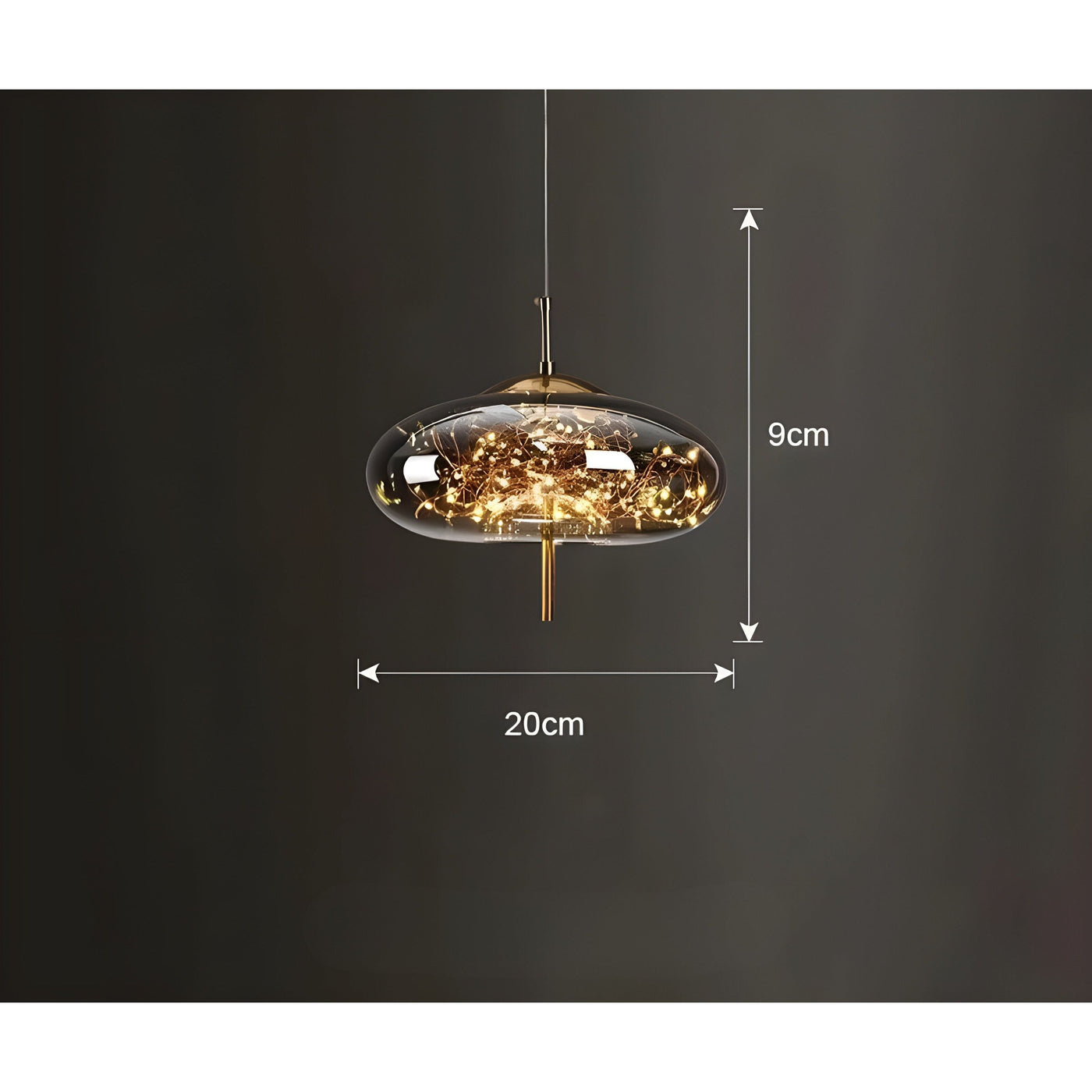 CrystalBeam Light - Moderne LED-Pendelleuchte Sterne